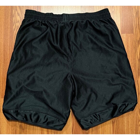 Vtg Nike Black Dazzle Basketball Shorts Mens XL 10" Shiny Y2K Gray Tag - Picture 2 of 6